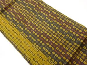 抽象花模様織出し名古屋帯